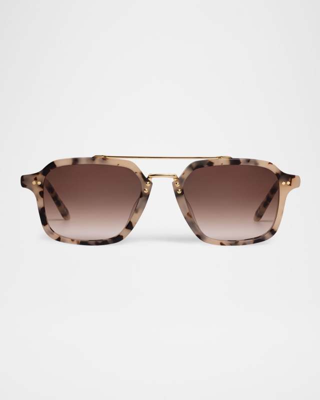 Colton Acetate & Stainless Steel Aviator Sunglasses